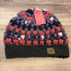 Adult small, teen or older child messy bun beanie